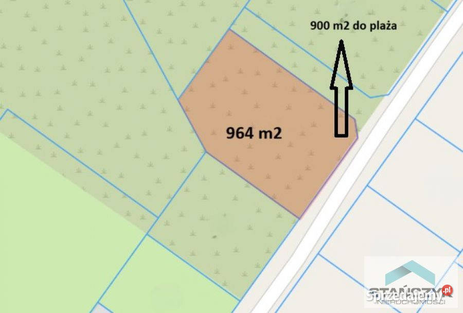 Grunt 1017m2 Niechorze Sprzedaż