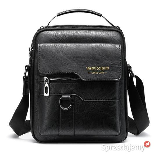 Torba na ramię męska skórzana saszetkado Piła
