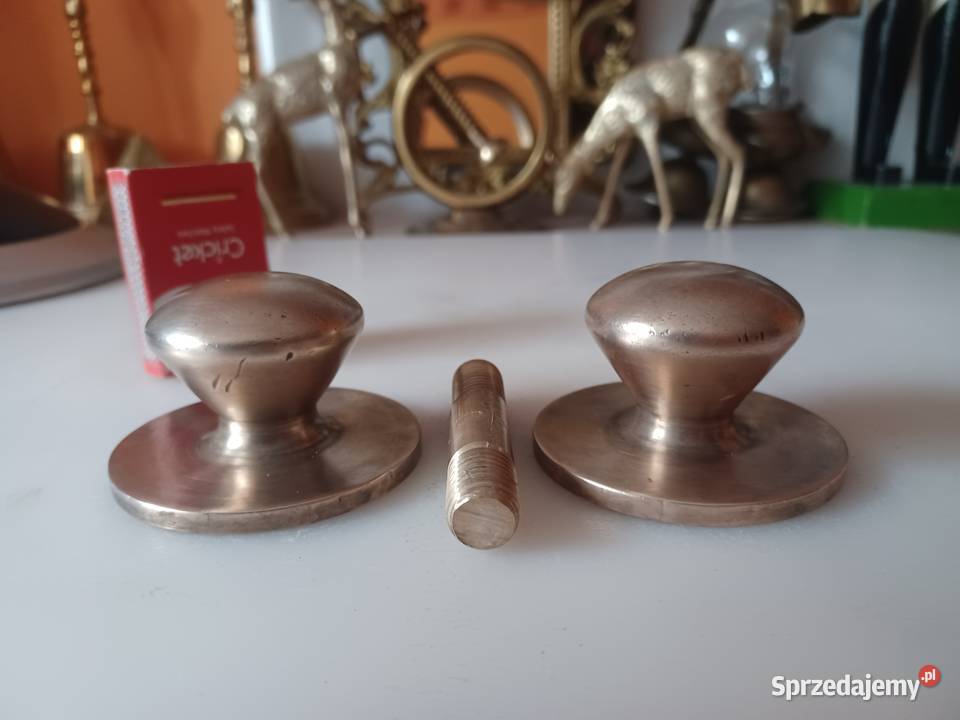 Gałki mosiężne do drzwi furtki bramy wielkopolskie Poznań