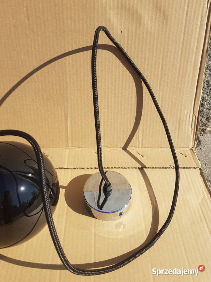 Lampa wisząca KULKA KULA 15 CZARNY połysk szkło