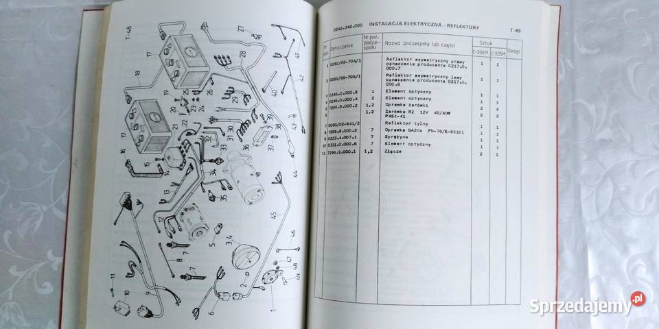 Katalog części Ursus C330M C 335M oryginał 1988 Lublin