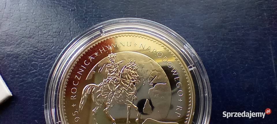Stare monety Medal 95 Rocznica Hymnu Narodowego Lesko