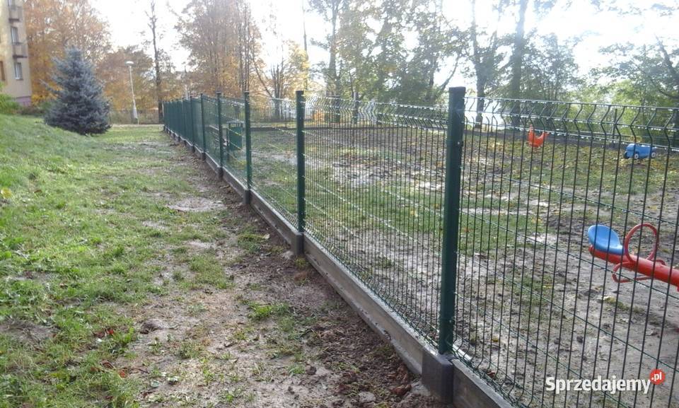 Ogrodzenie kompletne 123x250 kolor podmurówka małopolskie Gorlice
