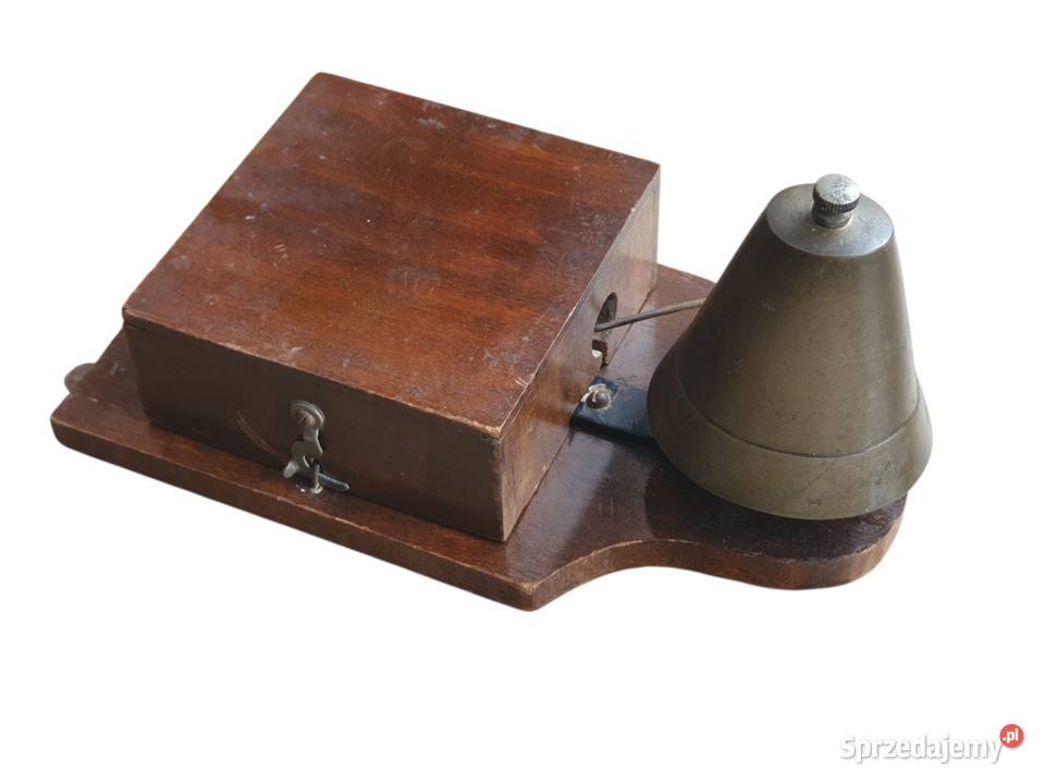 Stary drewniany dzwonek elektryczny do drzwi Pozostałe Cieszyn