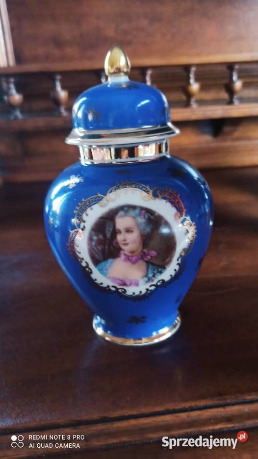 Amfora kobaltowa Zeh Sherzer Z Marią Antoniną Gdańsk