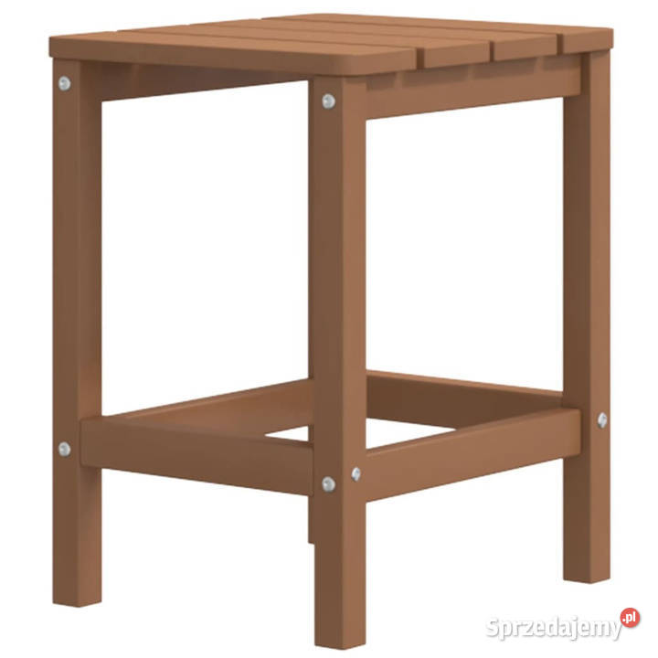 Stolik ogrodowy Adirondack brązowy 38x38x46 HDPE Warszawa