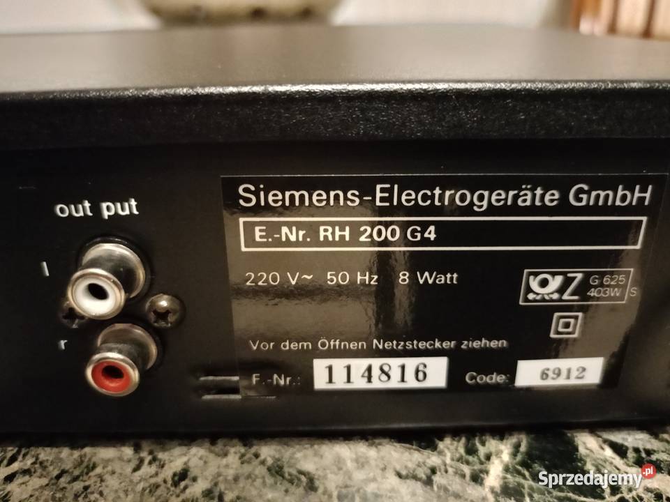 Tuner SIEMENS RH 200 Radio Vintage Drawski Młyn