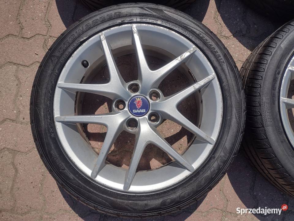 4 x alufelgi SAAB 93 17 5x110 ET41 OE12785710 Tarnów