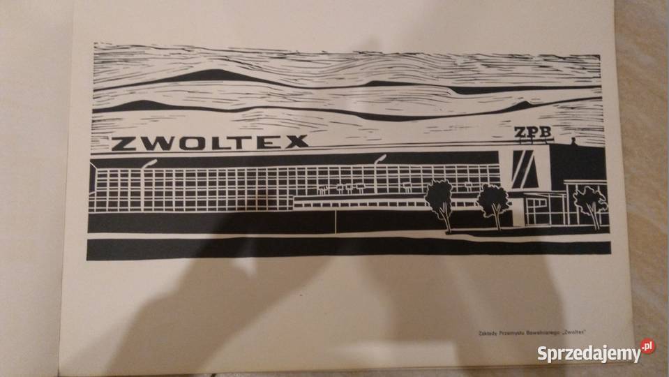 PRL Zduńska Wola grafika album lata 70 Sieradz