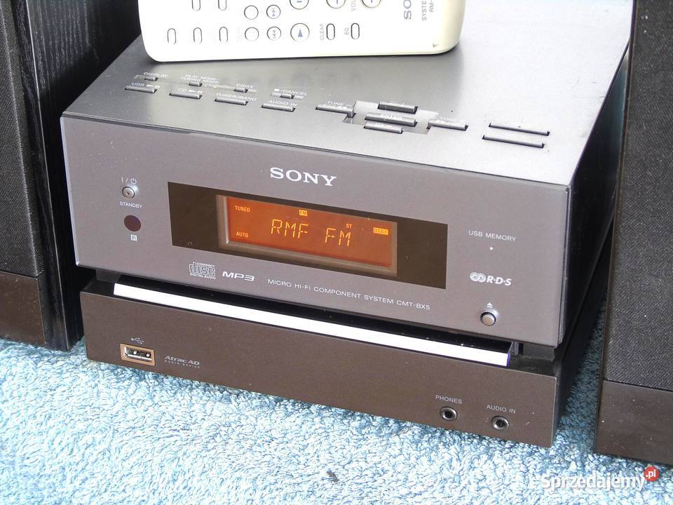 Wieża Sony pilot USB mp3 CD RDS AUX kol DOSTAWA Jasło