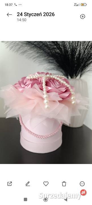 Mały flower box kwiaty roze podkarpackie Lipiny