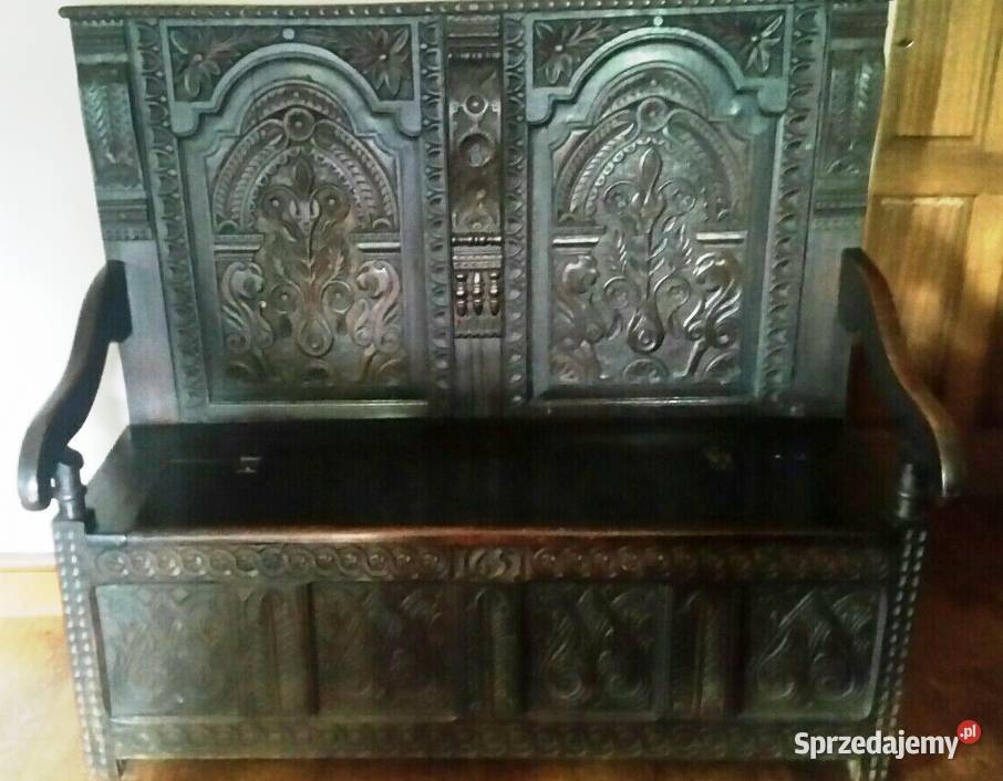 KuferŁawa z XVII w Meble Konopiska