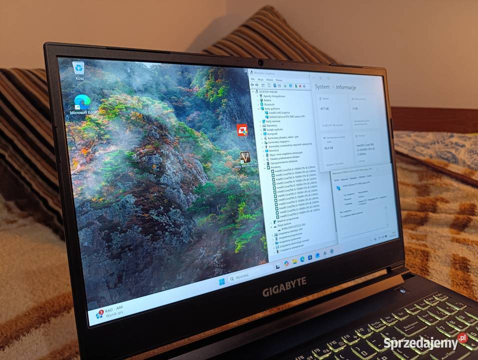 Gigabyte 144Hz i5 10500H RTX 3060 16 RAM 512SSD Kraków