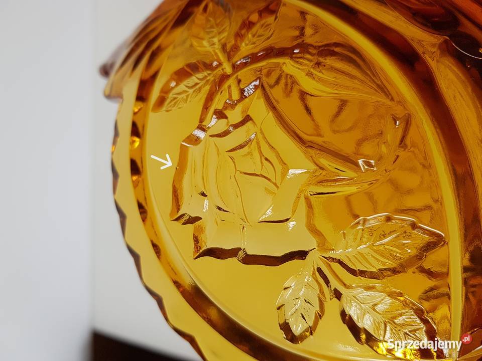 Bursztynowa żardiniera z różą Ząbkowice kolorowe Dąbrowa Górnicza