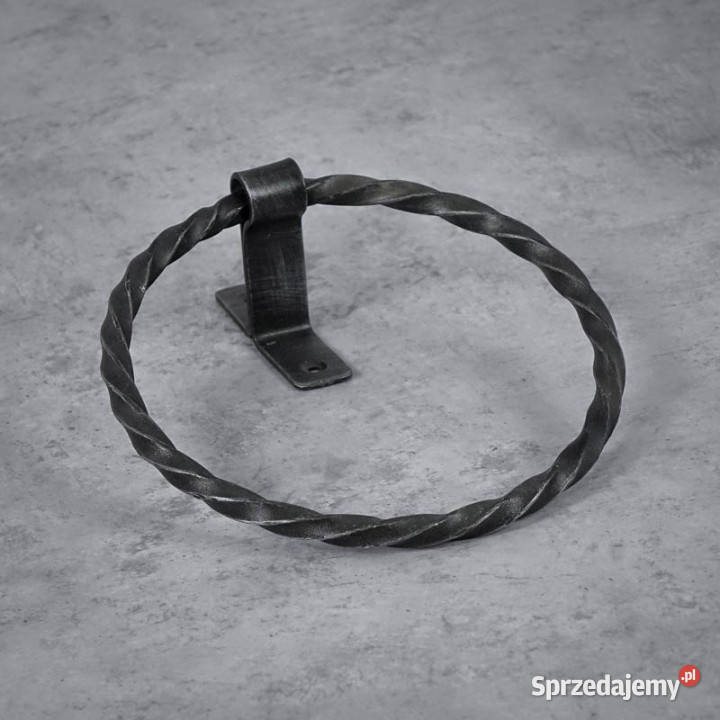 Wieszak na ręcznik metalowy TWISTED 19cm świętokrzyskie Chmielnik