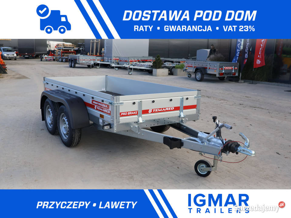 Przyczepka TEMARED PRO BRAKE 26122 2T hamowana sprzedam