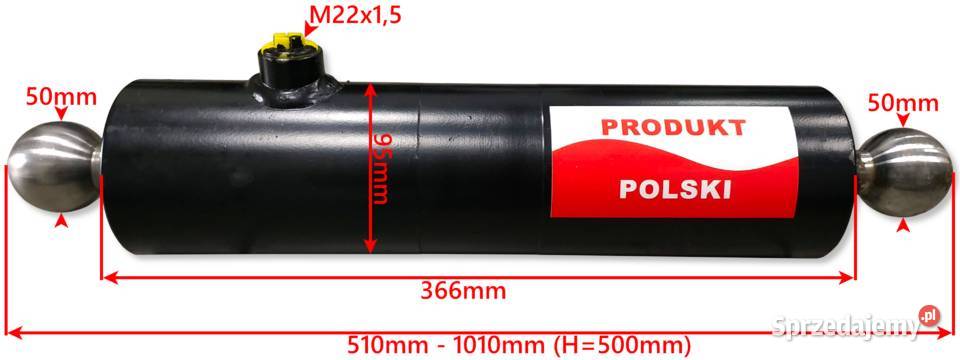 SIŁOWNIK Wywrotu Przyczepy 500 HL HW 8011 6011 Solec Kujawski