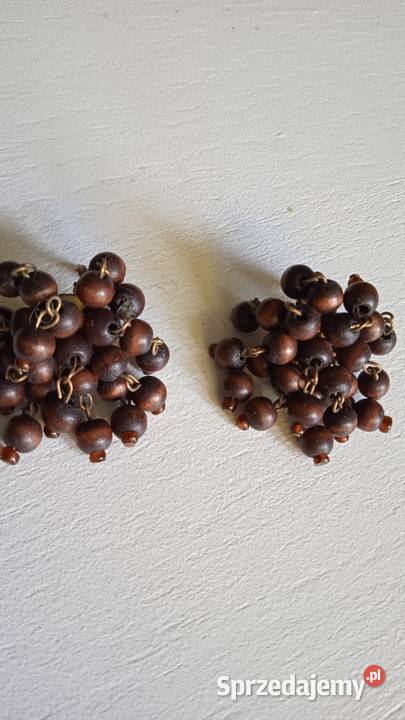 EFEKTOWNE KLIPSY Z KORALIKÓW DREWNIANYCH