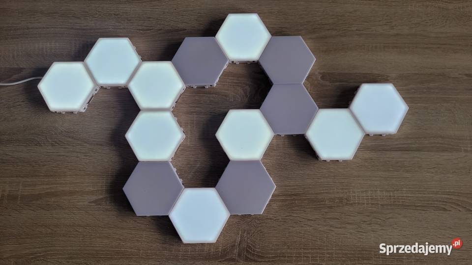 14x Dotykowe modułowe lampy heksagonalne lampki łódzkie Łódź