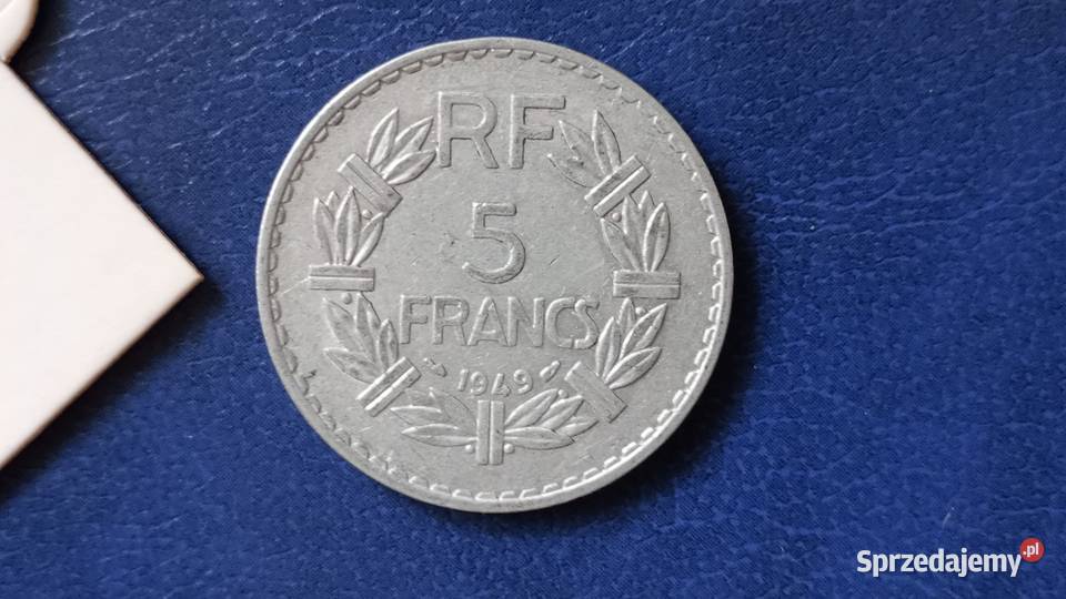 Stare monety 5 frank 1949 Francja Lesko sprzedam