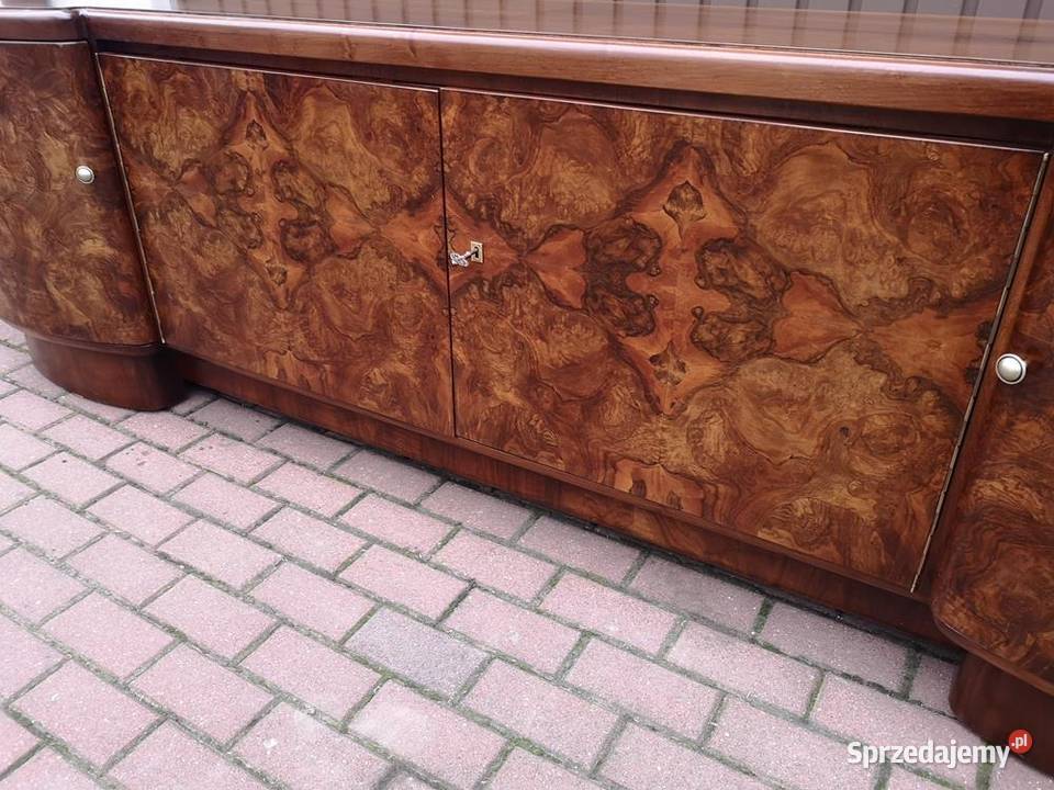 Komoda RTV ARTDECO Solidna Orzech Niska Stara Swarzędz
