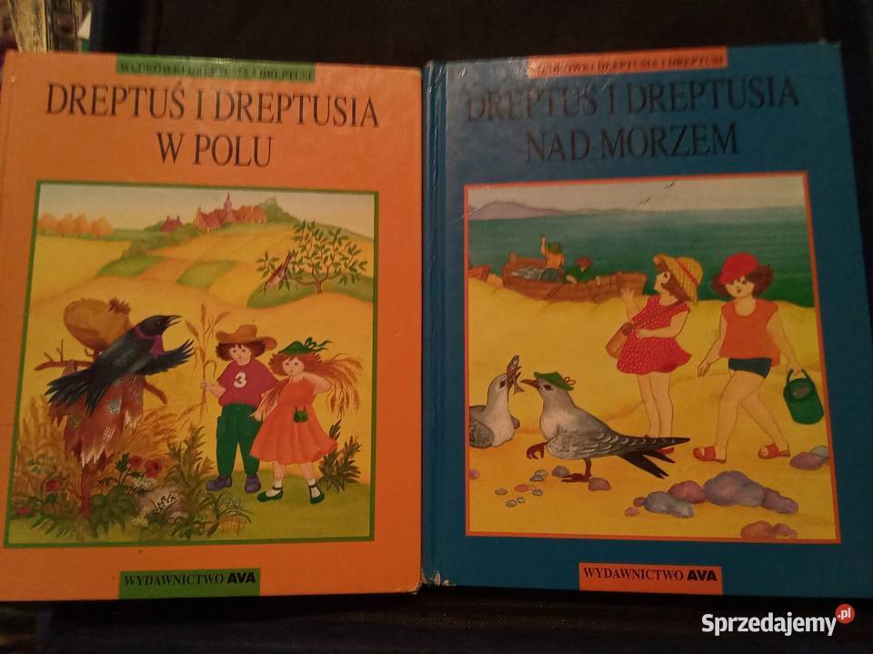 Dreptuś i dreptusia w polu i morzem komplet twarda Książki dla dzieci