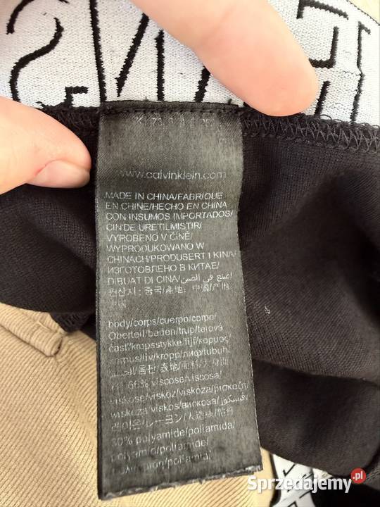 Spodnie damskie Calvin Klein Jeans czarne wysoki Kuków