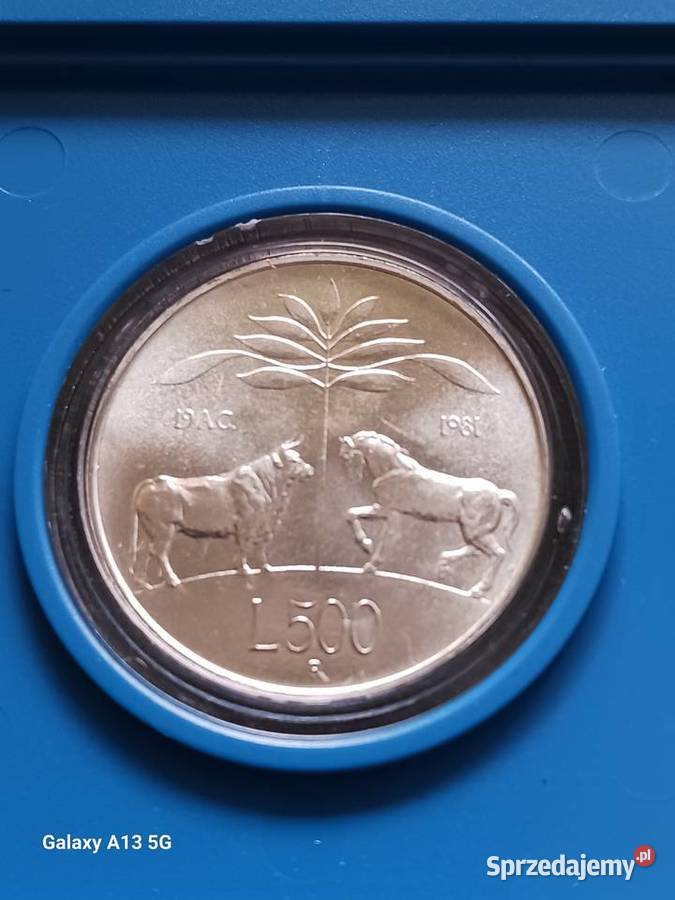 500 Lirów Włochy 1981 r Wergilius Mennicze Konin