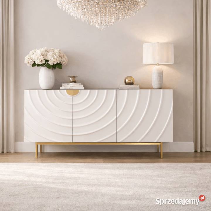 Komoda złota Primavera Glamour Premium 150x40x86 Golkowice