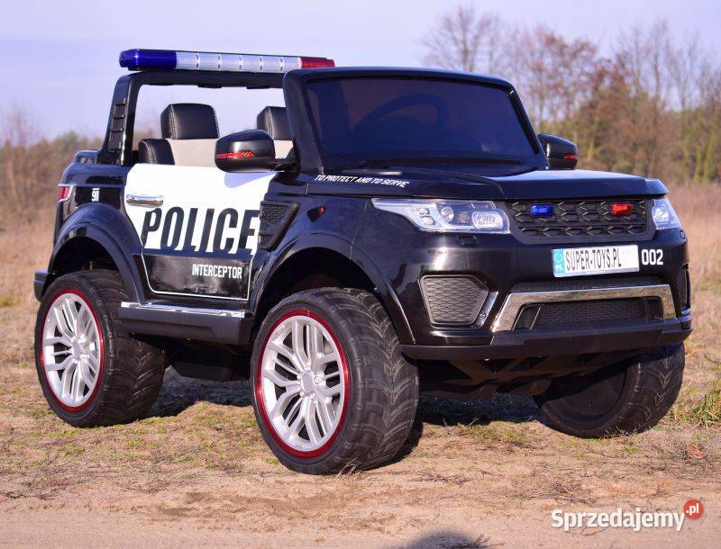 JEEP POLICJA 4X4 2x12V Z AMORTYZATORAMI PILOT Dla Dziecka Toruń