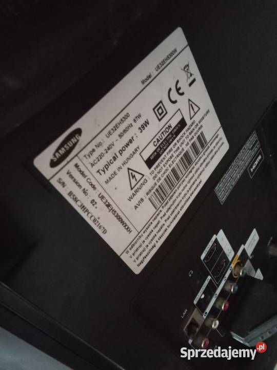 Sprzedam Telewizor Samsung Uszkodzony Do Naprawy Golub-Dobrzyń