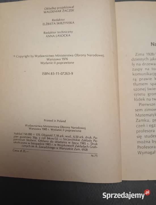 Władysław Kozaczuk Złamany szyfr Enigma Wyd MON Koźminek