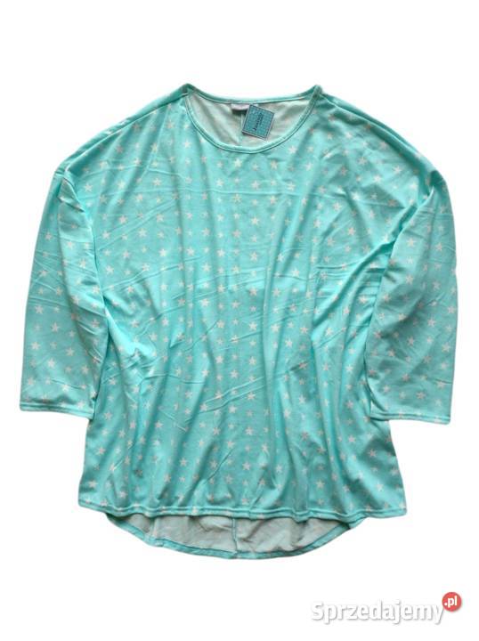 7304 JANINA błękitna bluza w gwiazdki 56 XXXL opolskie Kędzierzyn-Koźle