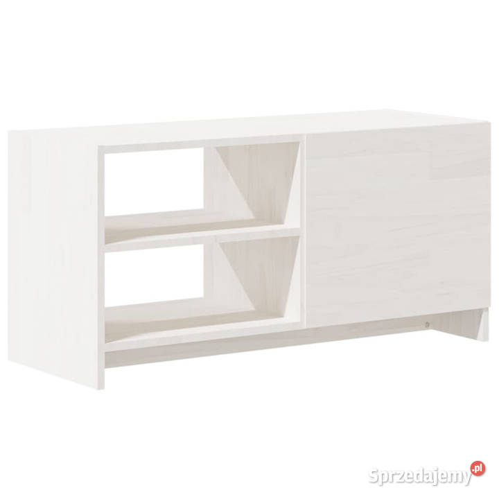 Szafka pod telewizor biała 80x31x39 lite drewno Warszawa