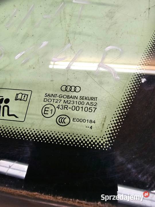 SZYBA KAROSERYJNA POD MAT AUDI A3 8V4 5DRZWI osobowe śląskie Przystajń