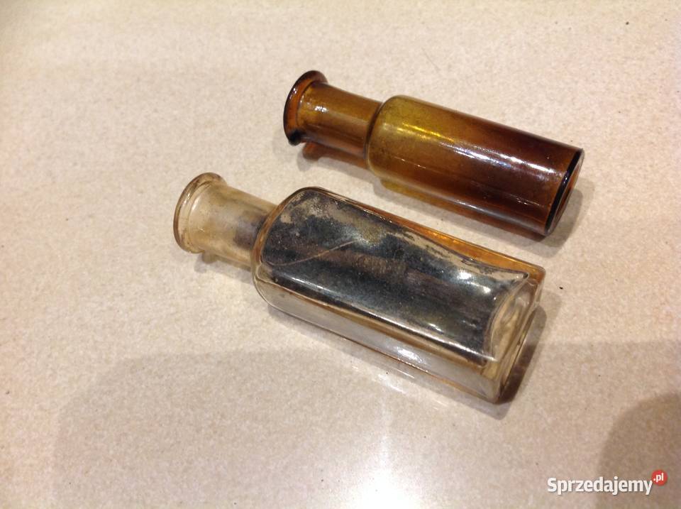 Małe Buteleczki Niemieckie Apteczne Szklane lubuskie Nowa Sól