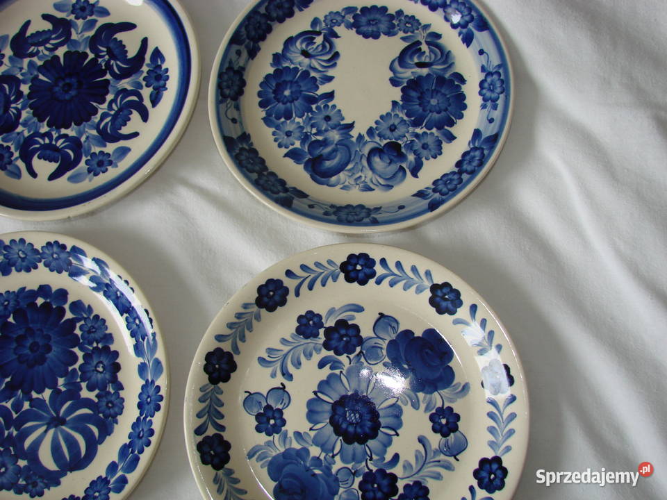 Włocławek fajansowy talerz 20 PRL Pruszcz Gdański