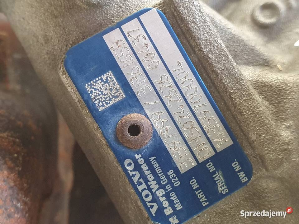 TURBOSPRĘŻARKA Volvo V60 20 D4 turbo 31397999 Turbosprężarki Chełm