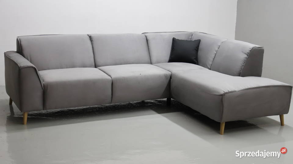 TLY NOWOCZESNY NAROŻNIK kanapa sofa popielata wielkopolskie Poznań