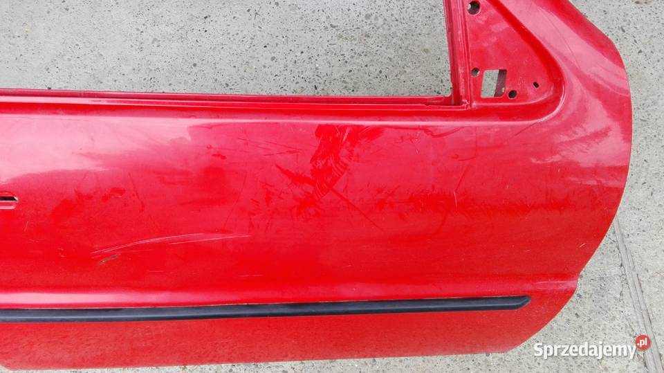 Drzwi VW Polo III czerwony prawy przód podkarpackie