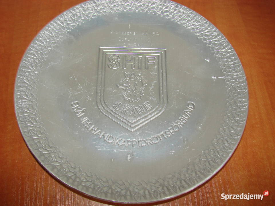 Curling zawody 198384 talerz nagrodowy Pruszcz Gdański