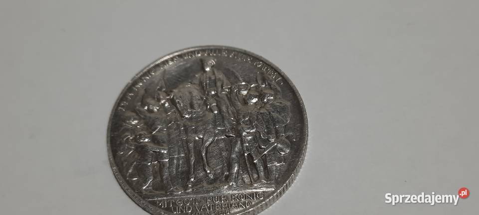 MONETA 2 MARKI KAISERREICH 1913LIPSK BITWA Warszawa