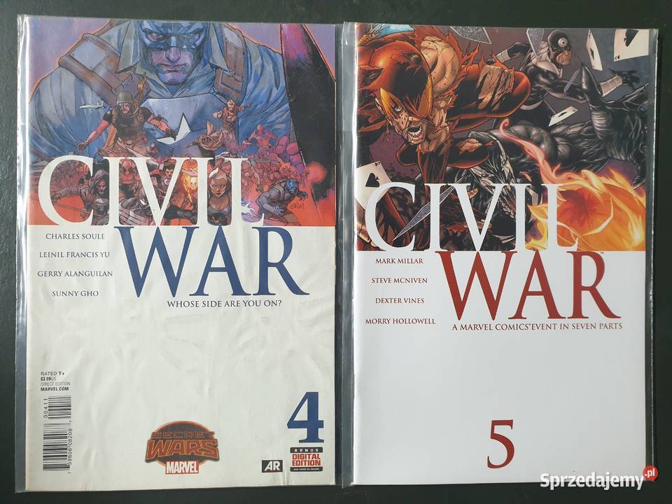 Civil War 8 komiksów Marvel USA Superbohaterowie Gdynia sprzedam