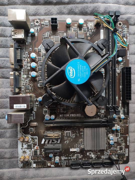 Płyta główna H110M PROVD i procesor I5 7400 Sieradz