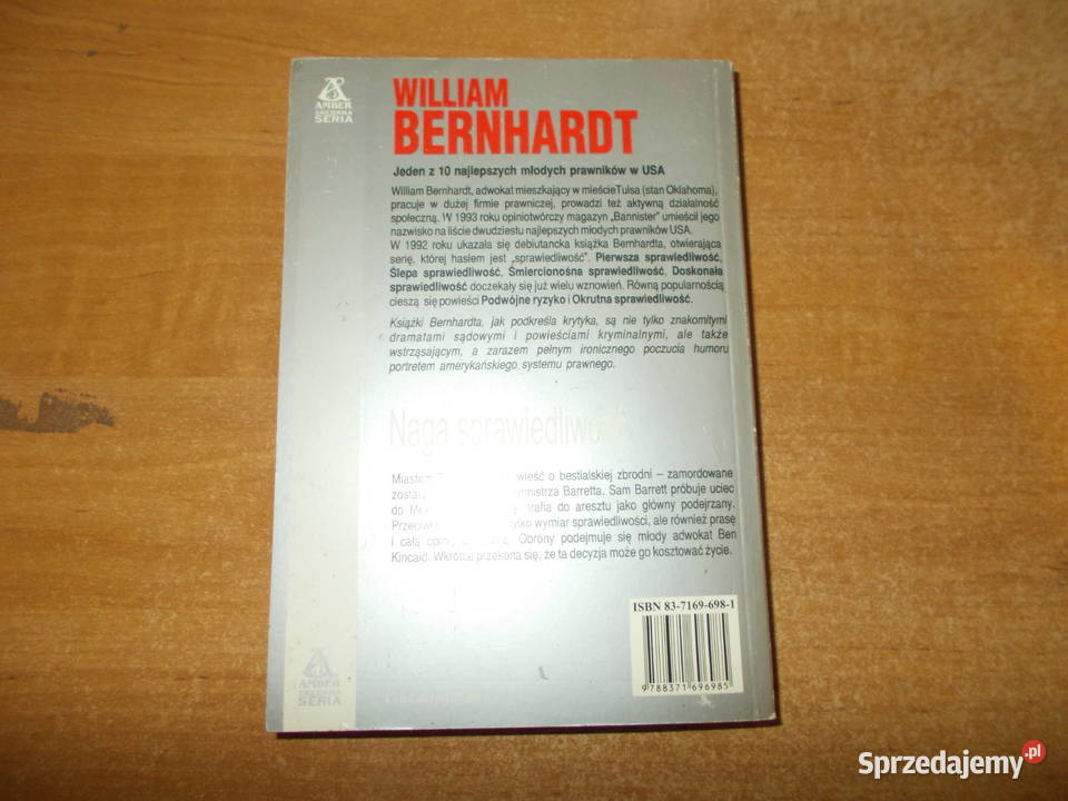 William Bernhardt Naga sprawiedliwość Proza i poezja