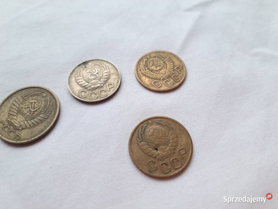 Kopiejki 4 sztuki monet CCCP ZSRR radzieckie do sprzedam