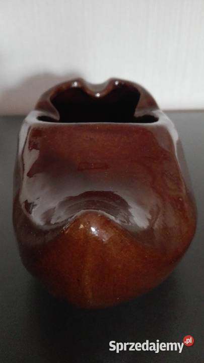 Popielnica Bucik ceramika kamionka PRL podlaskie Warpechy Stare