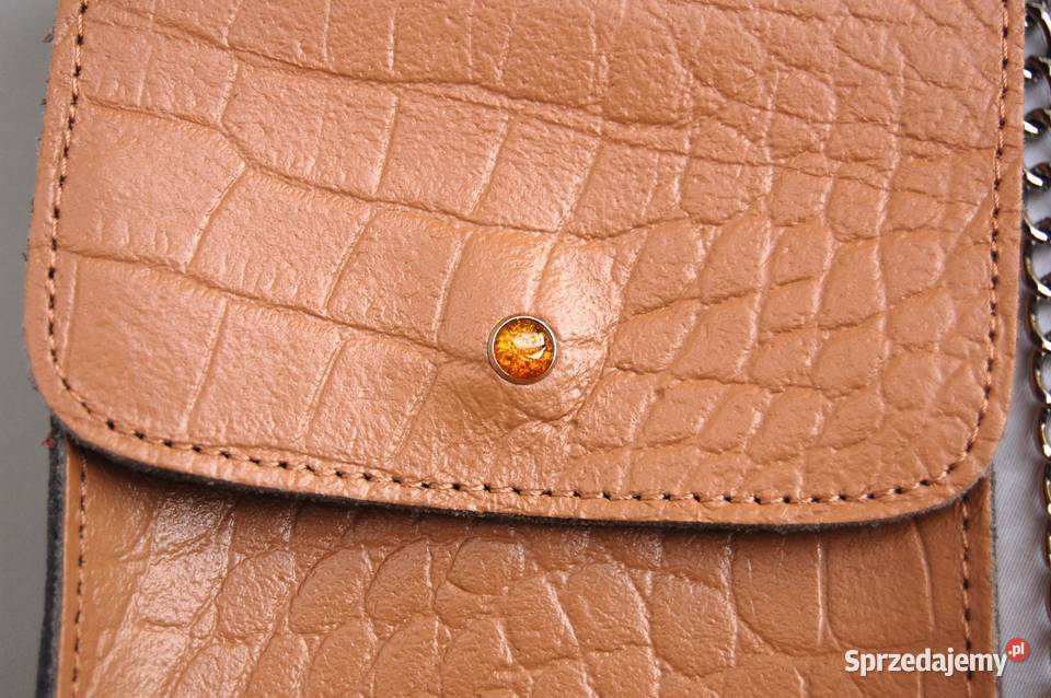 Batycki saszetka damska na telefon skórzana Lublin sprzedam