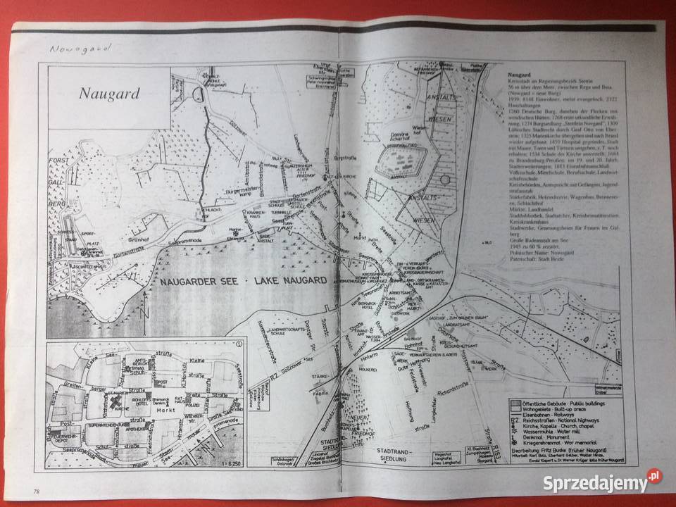 446 Niemiecki Plan Nowogardu Szczecin
