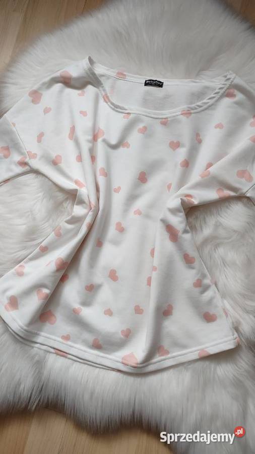 Krótka bluza w serduszka ML Inny wzór Olkusz